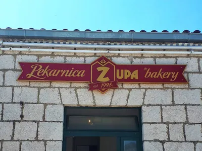 Freshly baked bread and pastries at Pekarnica Župa artisan bakery in Mlini